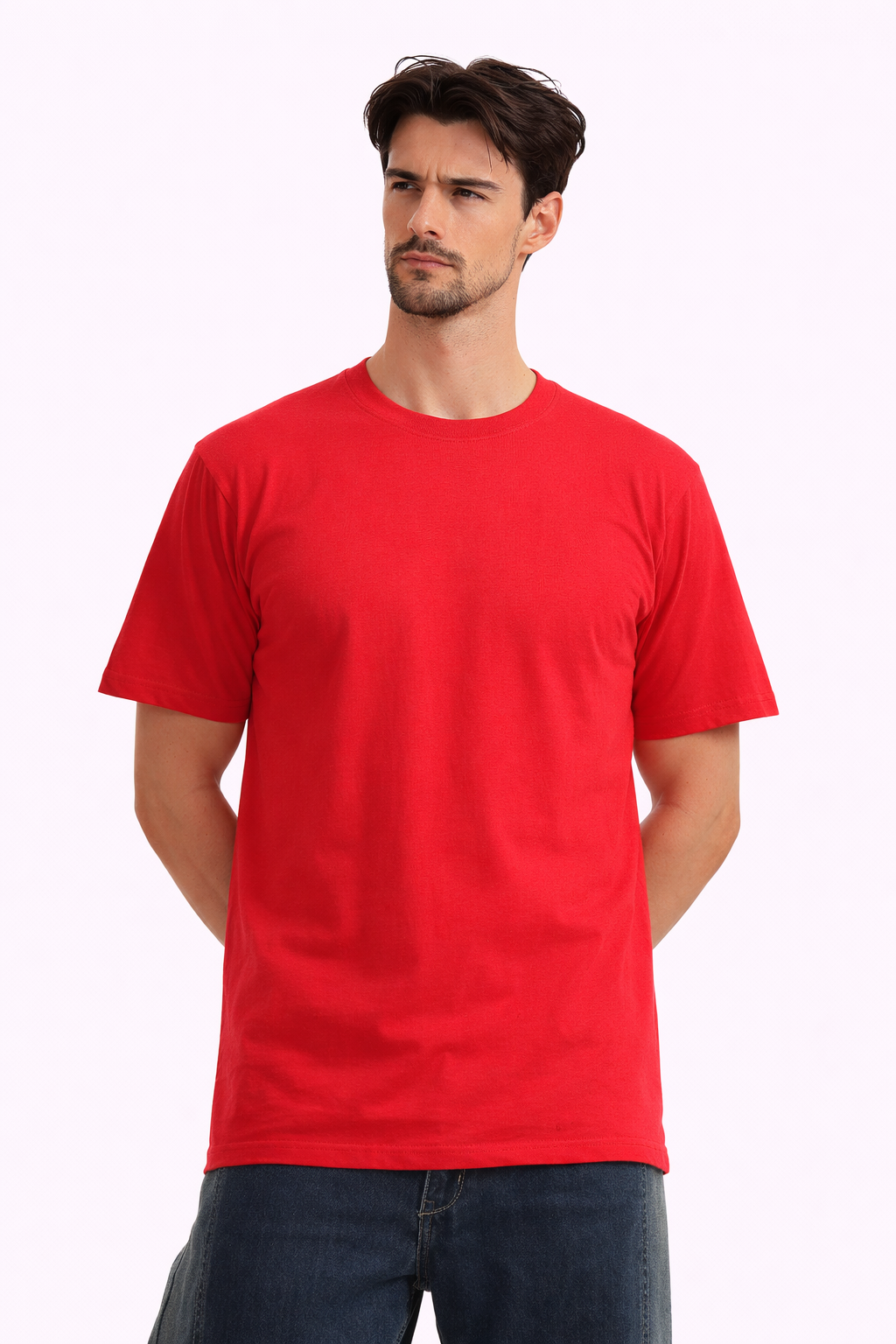 Red Regular Fit T-Shirt | 180 GSM Premium Cotton