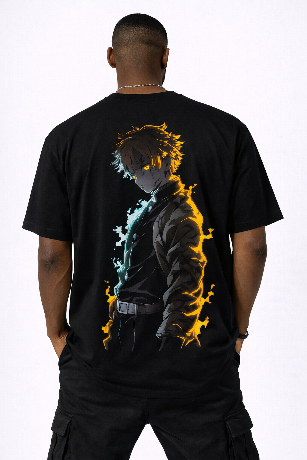 Lightning Core Aesthetic - Oversized French Terry Cotton T-Shirts